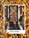 Paige Plaid Ruffle Turtleneck Mini Dress