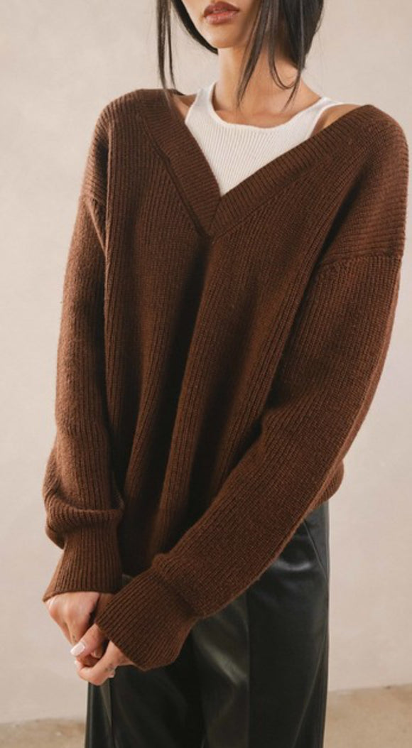 Amanda  V Neck Sweater