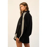 Sadie Sporty Stripe Zip Up