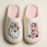 Fuzzy Holiday Slippers