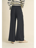 Paige Cotton Linen Smocked Waist Pants with