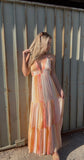 Coral Strovia Maxi Dress