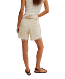Free People Moxie Rigid Drawcord Waist Barrel Jean Shorts
