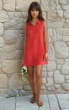 Z Supply New Light Mini Dress Cabana Red