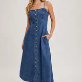 Lanie Button Down Denim Dress