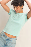 Turquoise Knit Tee