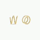 Jax Kelly Spiral Gold Earrings