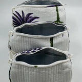 Palm Tree Quilted Washbag Set of 3 Small