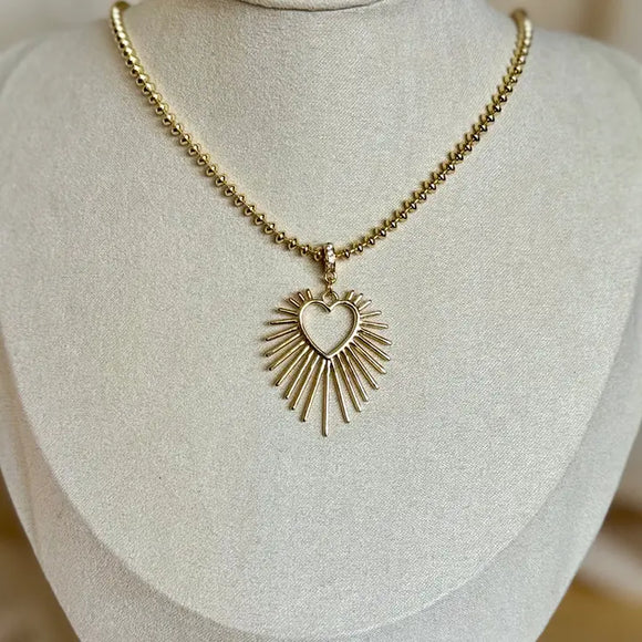 Spiked Heart Necklace