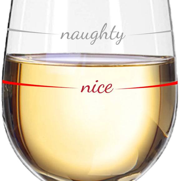 Naughty x Nice Stem Wine Glass