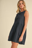 Baily Linen Pintucked Dress