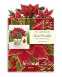 Mini Birch Poinsettia Pop Up Greeting Card