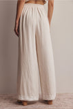 Elise Embroidered Wide Leg Pants