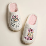 Fuzzy Holiday Slippers
