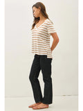 Toffee Striped T-Shirt