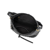 Thalia Black Recycled Vegan Leather Tote Bag