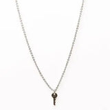 Silver LOVE Mini Key Necklace