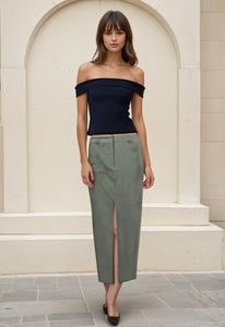 Morgan Matte Maxi Skirt