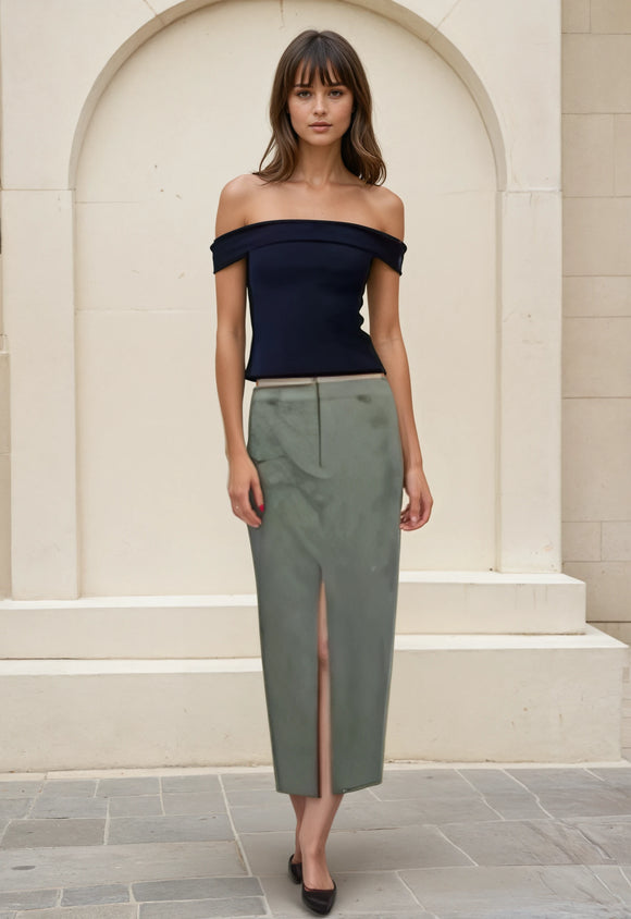 Morgan Matte Maxi Skirt