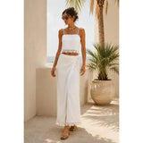 Faith Fringe Wrap Skirt