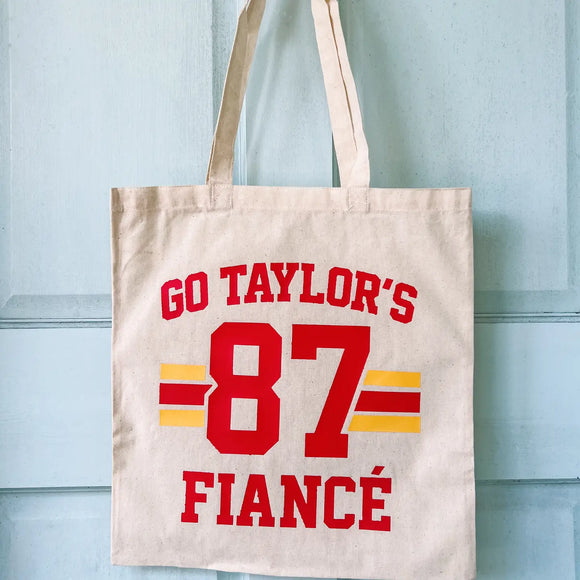Go Taylor's Fiance Taylor Swift Canvas Tote Bag