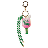 Lets Play Pickleball Keychain