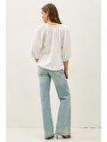 Perry Embroidered Peasant Blouse