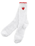 Cozy Sock Ornament white/ red