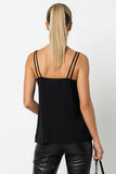 Rhinestone Black Cami
