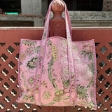 Beautiful Floral Print Tote Bag