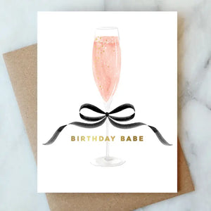 Bow Birthday Babe Card