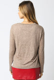 Melange Brown Sweater