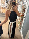 Carla Contrast Strap Bubble  Top