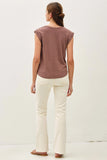 Cocoa Scoop Neck Tee