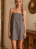 Gianna Gingham Slip Mini Dress