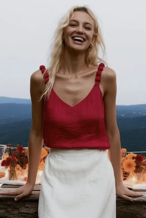 Riley Red Tank Top