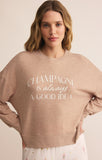 Z Supply Champagne LS Top