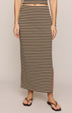Z Supply Ainslie Stripe Midi Skirt Putty