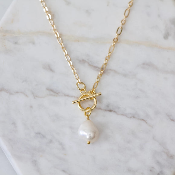 Pearl Toggle Necklace