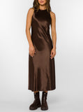 Olivia Satin Maxi Dress