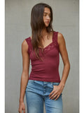 Cabernet Lacey Tank