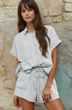 Petra Pocket Front button up shirt