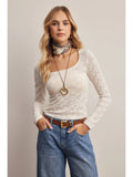 Farrah Floral Lace Knit Tank