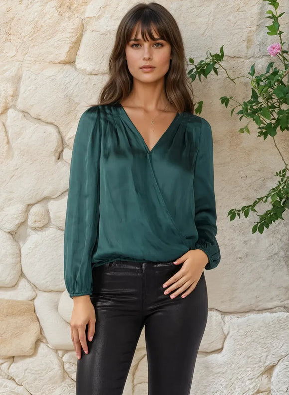 Savanah Teal Blouse