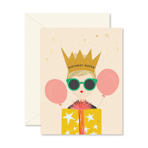 Birthday Queen Greeting Card