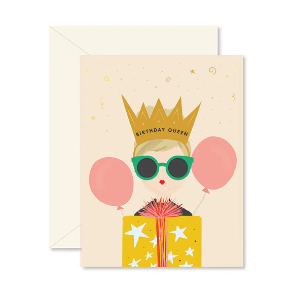 Birthday Queen Greeting Card