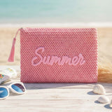 SUMMER Straw Pouch Bag