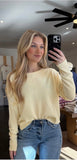 Dreamy Butter Yellow Sweater