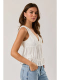 Vicky Lace Trim Tank