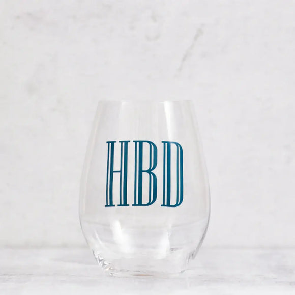 Happy Birthday Wine Glass